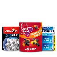 Een afbeelding van Red Band, Venco, Sportlife, Jelly Bean Factory en King: gratis levering bij 12.50 euro