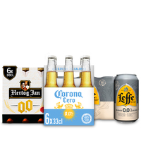 Een afbeelding van Corona 0.0, Hertog Jan 0.0, Leffe 0.0: gratis bezorging bij 2 stuks