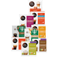 Een afbeelding van Nescafé en Starbucks Dolce Gusto 12-16 capsules