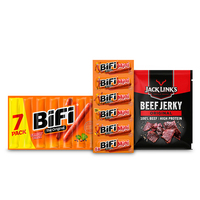 Een afbeelding van  Bifi en Jack Link's: 2 euro korting op levering bij 8 euro