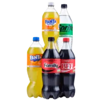 Een afbeelding van Alle Coca-Cola, Fanta en Sprite literflessen