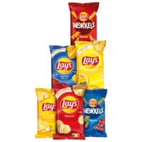 Een afbeelding van Alle Lay's 200 gram en Wokkels