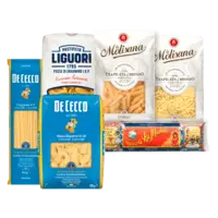 Een afbeelding van Alle De Cecco, Di Martino, La Molisana en Liguori pasta