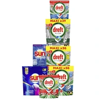 Een afbeelding van Sun en Dreft vaatwascapsules*