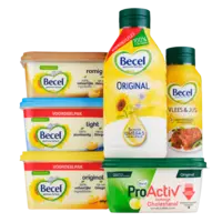 Een afbeelding van Alle Becel bak- en braadproducten en kuipen