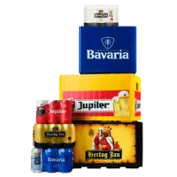 Een afbeelding van Alle Hertog Jan, Jupiler of Bavaria multipacks of kratten*