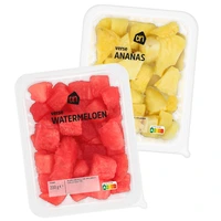 Een afbeelding van AH Verse ananas 250 gram en watermeloen 200 gram