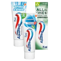 Een afbeelding van Alle Aquafresh tandpasta 75 ml
