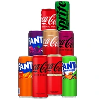 Een afbeelding van Coca-Cola, Fanta of Sprite 0.25 literblikjes