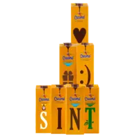 Een afbeelding van Alle Chocomel literpakken