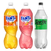 Fanta en Sprite 1.5 literflessen