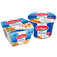 Een afbeelding van Galbani mini's, burrata en ricotta