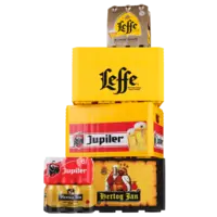 Alle Hertog Jan, Jupiler of Leffe multipacks of kratten*