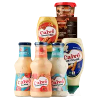 Een afbeelding van Alle Calvé, Hellman's en Wijko sauzen