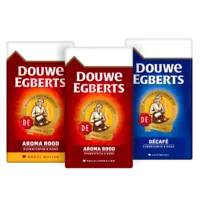 Alle Douwe Egberts aroma rood of décafé filterkoffie 500 gram*