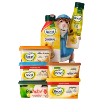 Een afbeelding van Alle Becel bak- en braadproducten en kuipen