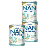 Een afbeelding van Nestlé NAN Optipro groeimelk 3, 4 en 5
