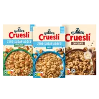Alle Quaker Cruesli 375-450 gram