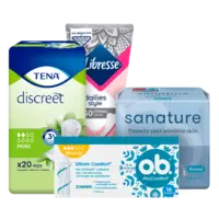 Alle A-merk incontinentie- en intieme verzorging*