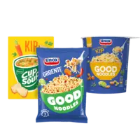 Alle Knorr Cup-a-Soup of Unox Good snacks