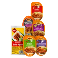 Alle Mora en Hebro saté, gehaktballetjes en loaded toppings