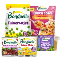 Alle Bonduelle conserven, diepvriesgroenten en spreads