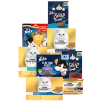 Een afbeelding van Gourmet en Felix maaltijdzakjes en snacks