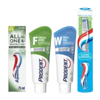 Alle Aquafresh en Prodent