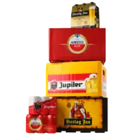 Alle Hertog Jan, Jupiler of Amstel multipacks of kratten*