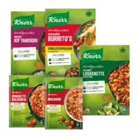 Alle Knorr wereldgerechten en maaltijdmixen