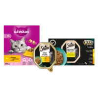 Alle Sheba aluminium cups 85 gram of Whiskas droogvoer