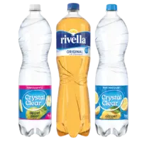 Alle Crystal Clear en Rivella 1.5 liter