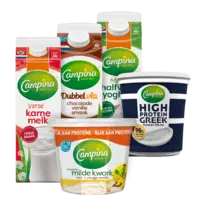 Alle Campina gekoelde zuivel