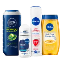 Alle Nivea deodorant en doucheproducten
