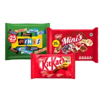 Alle A-merk chocolade mini's 208 t/m 500 gram