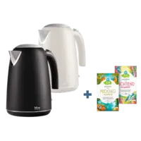 Blue Home waterkoker + Gratis toe te voegen: 2 doosjes AH Biologisch Moment thee à 20 stuks