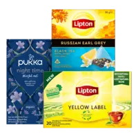 Alle Lipton en Pukka thee