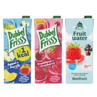 Alle DubbelFrisss en Van de Boom Fruitwater 1.5 liter*