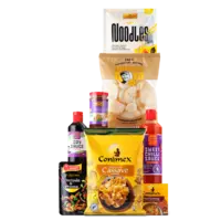 Een afbeelding van Alle Conimex, Go-Tan, Amoy, Samasaya en Lee Kum Kee