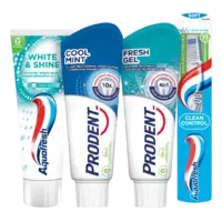 Alle Aquafresh en Prodent