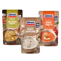 Alle Unox soep in zak