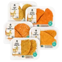 Alle AH Scharrelkipschnitzels en -kip cordon bleu 2 stuks