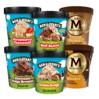 Alle Ben & Jerry's en Magnum pints 427-465 ml