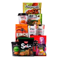 Alle Nongshim, Nissin, Itsu noodle cups, Yopokki en Oyakata