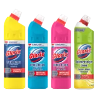 Alle Glorix bleek en toiletreinigers