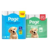 Page compleet schoon 40 rollen of gerecycled 32 rollen