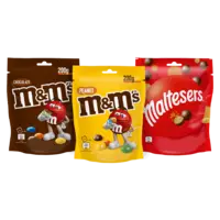 Alle M&M's en Maltesers 108-200 gram