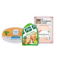 Alle A-merk plantaardig of vegetarisch broodbeleg gekoeld