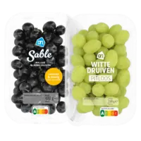 AH Witte druiven pitloos 500 gram en Sable pitloze druiven 400 gram