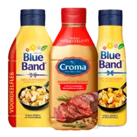 Alle Croma of Blue Band vloeibare margarines 450-750 ml